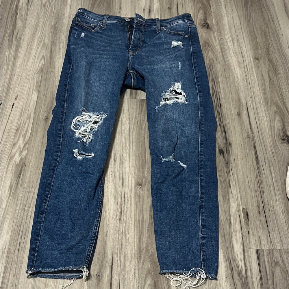 Old Navy Blue Rockstar Super Skinny Jeans